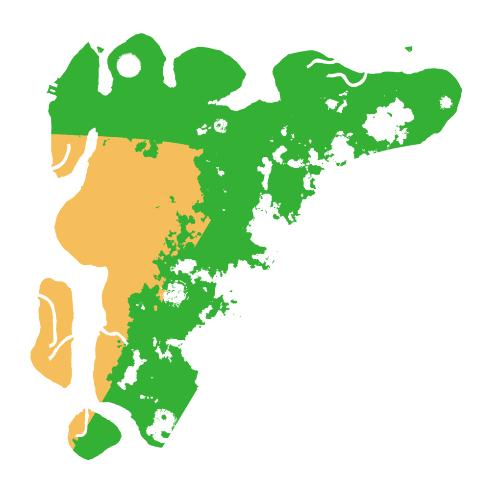 Biome Rust Map: Procedural Map, Size: 3700, Seed: 677087570