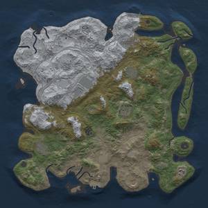 Thumbnail Rust Map: Procedural Map, Size: 4250, Seed: 127222473, 20 Monuments