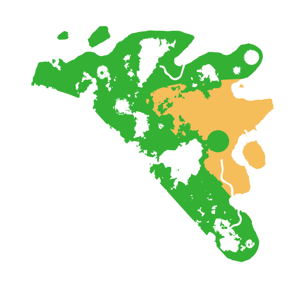 Biome Rust Map: Procedural Map, Size: 3500, Seed: 443933243