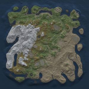 Thumbnail Rust Map: Procedural Map, Size: 4250, Seed: 716767481, 20 Monuments