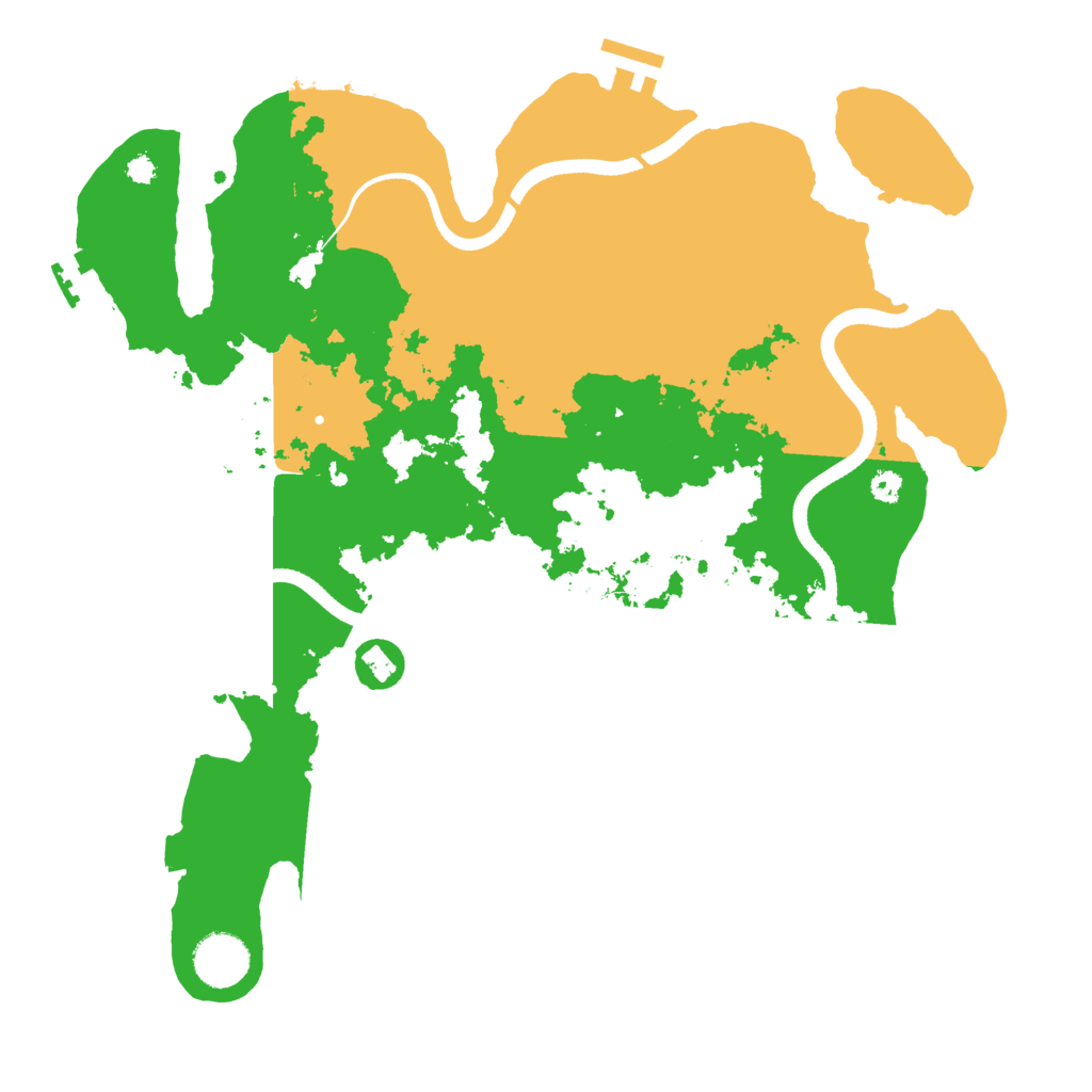 Biome Rust Map: Procedural Map, Size: 3500, Seed: 82682861