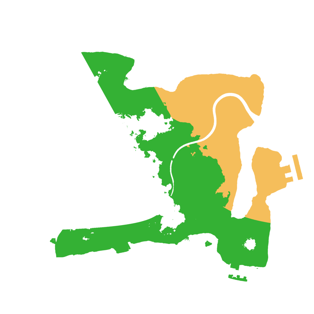 Biome Rust Map: Procedural Map, Size: 2500, Seed: 383626
