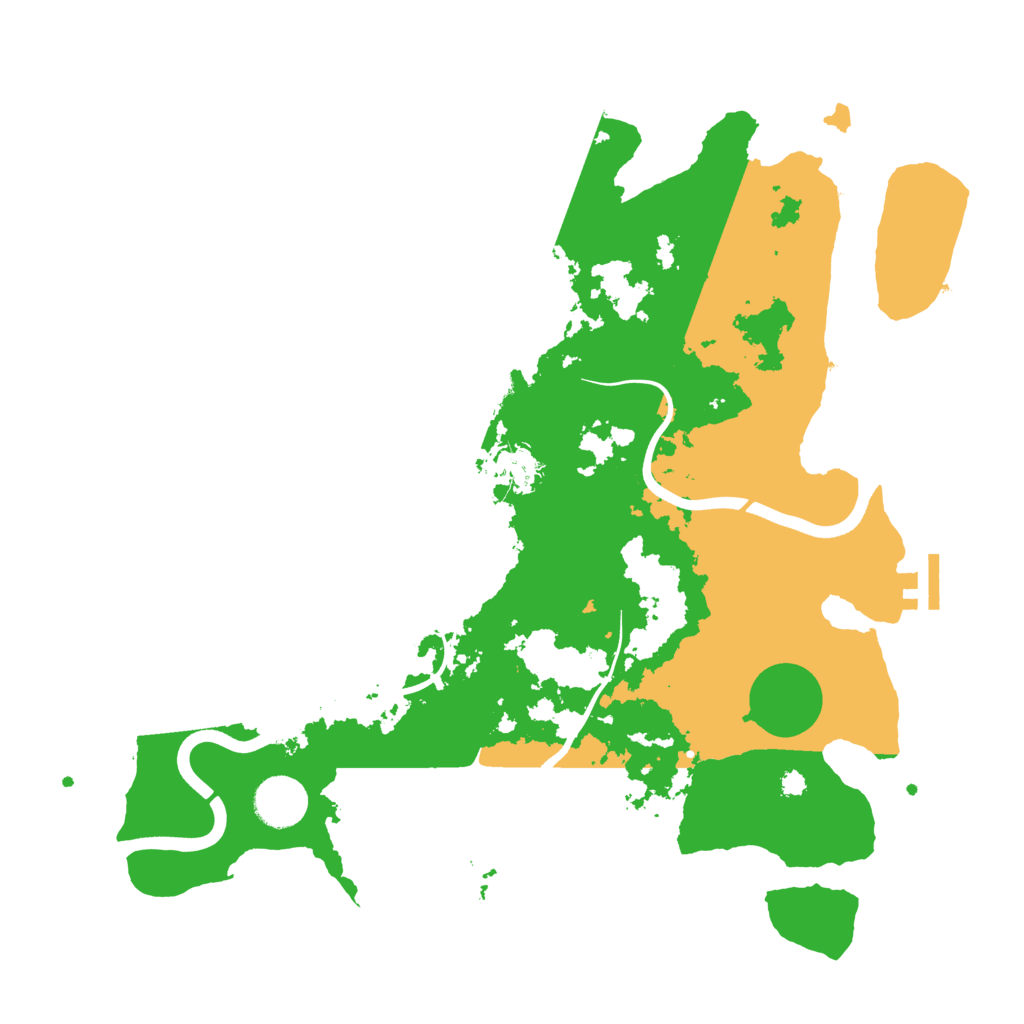 Biome Rust Map: Procedural Map, Size: 3700, Seed: 55432