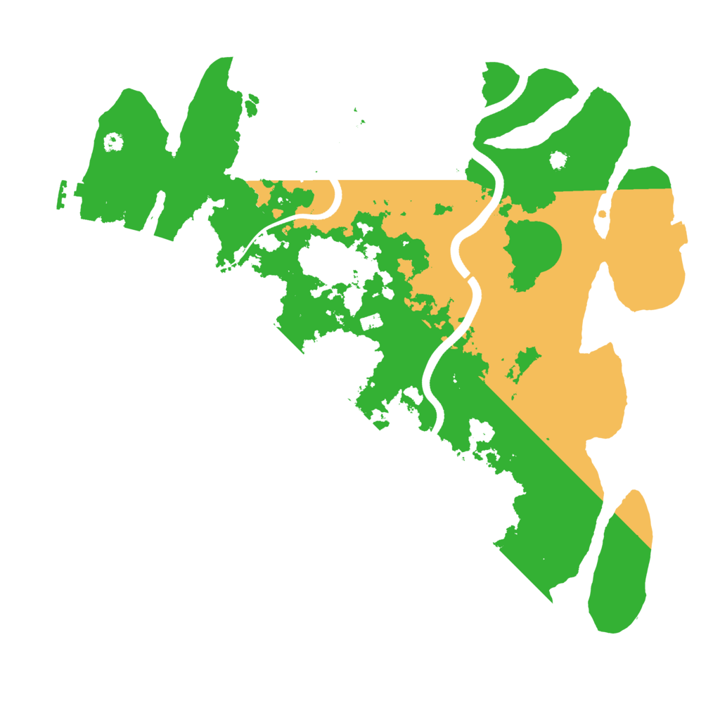 Biome Rust Map: Procedural Map, Size: 3700, Seed: 815384006