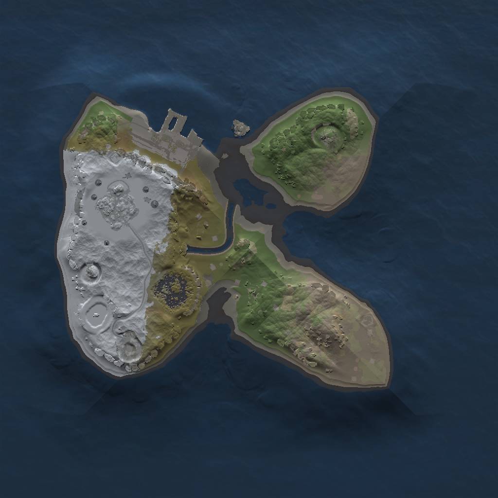 Rust Map: Procedural Map, Size: 1500, Seed: 1664177371, 6 Monuments