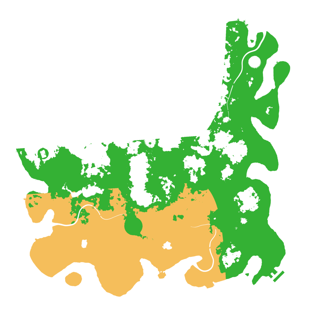 Biome Rust Map: Procedural Map, Size: 4500, Seed: 94653125