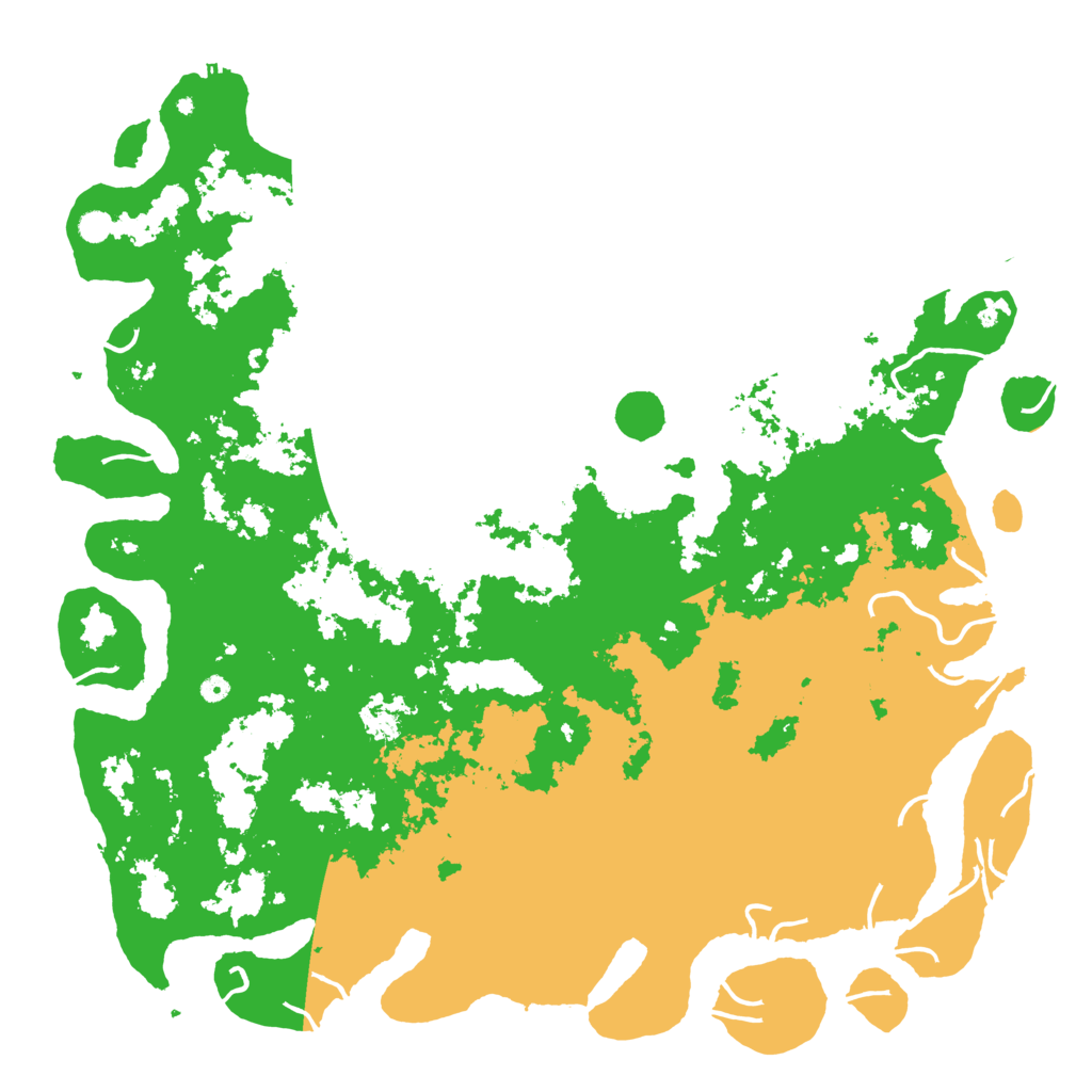Biome Rust Map: Procedural Map, Size: 6000, Seed: 1427896