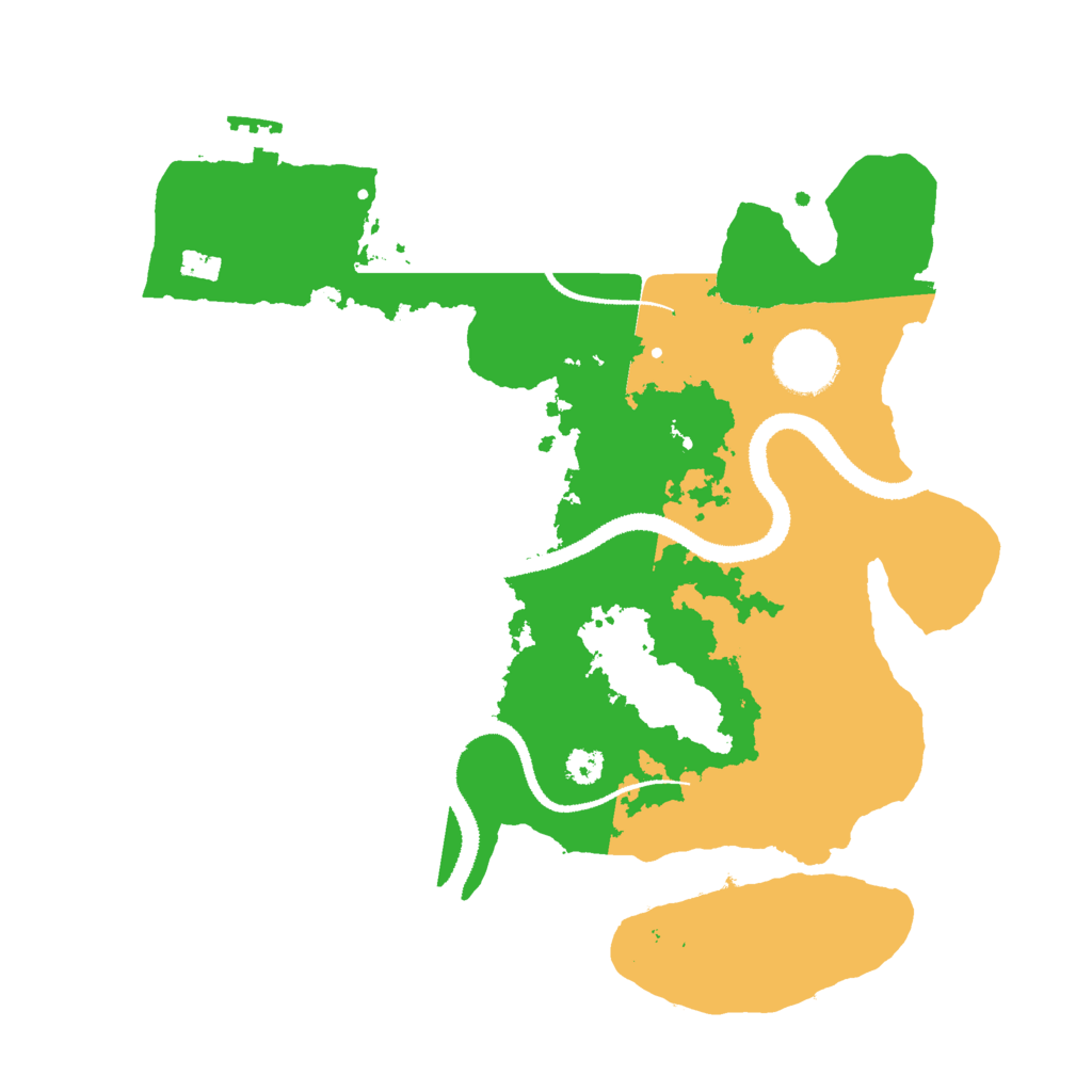 Biome Rust Map: Procedural Map, Size: 3000, Seed: 22969