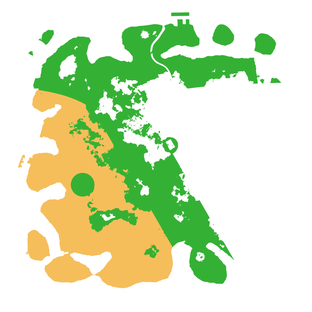 Biome Rust Map: Procedural Map, Size: 3500, Seed: 17111