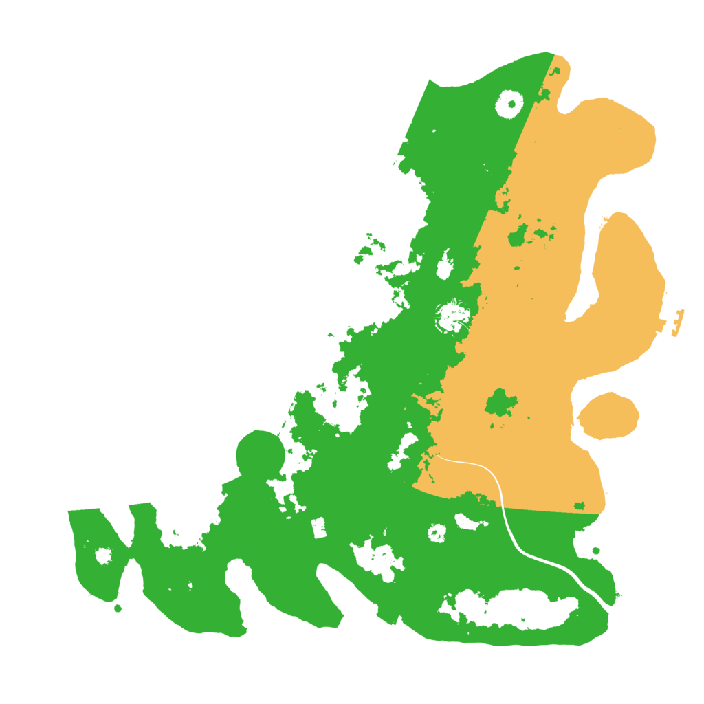 Biome Rust Map: Procedural Map, Size: 3800, Seed: 45311