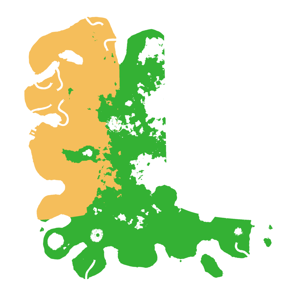 Biome Rust Map: Procedural Map, Size: 3500, Seed: 885046455