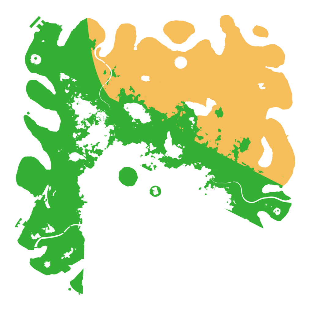 Biome Rust Map: Procedural Map, Size: 4500, Seed: 7112022