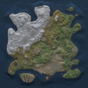 Thumbnail Rust Map: Procedural Map, Size: 3500, Seed: 82216511, 18 Monuments