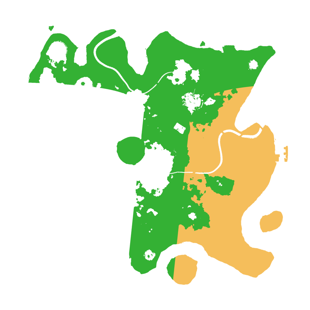 Biome Rust Map: Procedural Map, Size: 3000, Seed: 1407491238