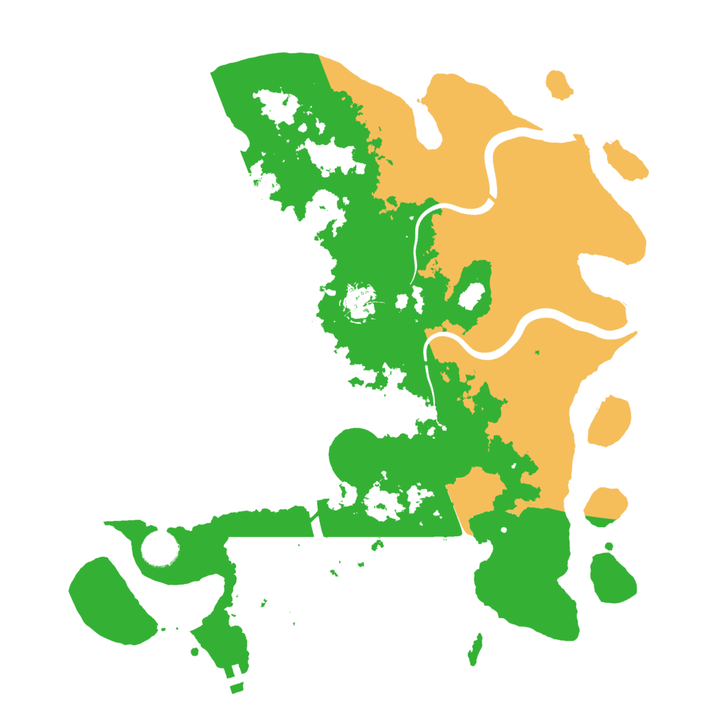 Biome Rust Map: Procedural Map, Size: 3500, Seed: 149032852