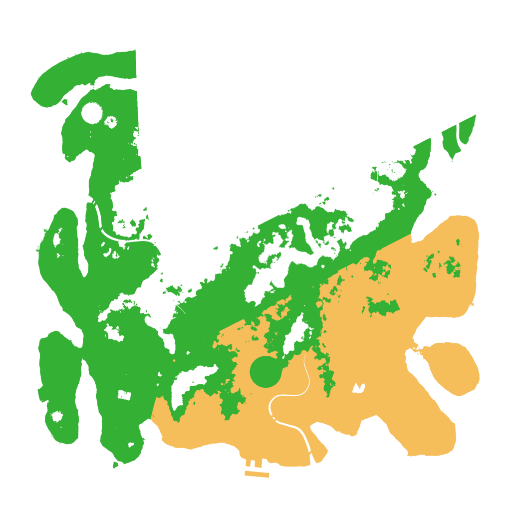 Biome Rust Map: Procedural Map, Size: 4250, Seed: 186377847
