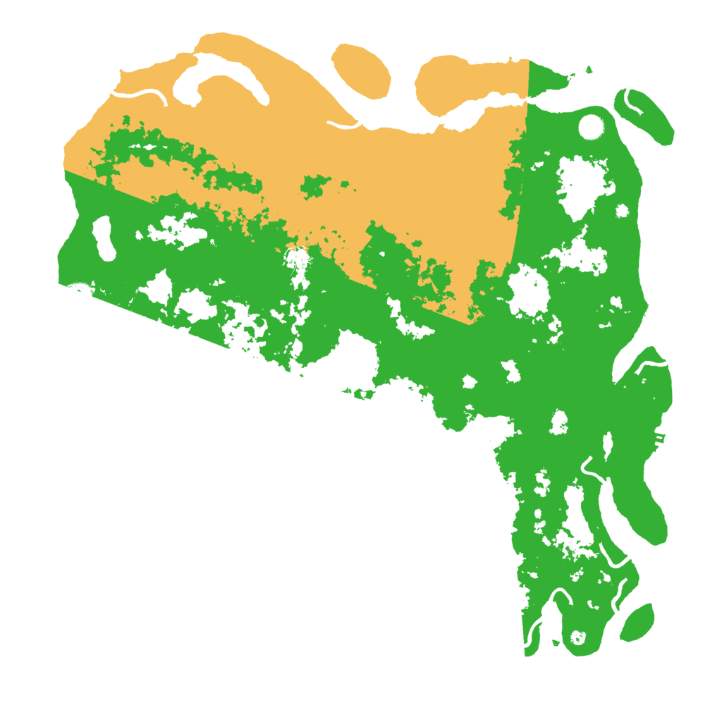 Biome Rust Map: Procedural Map, Size: 5000, Seed: 642219524
