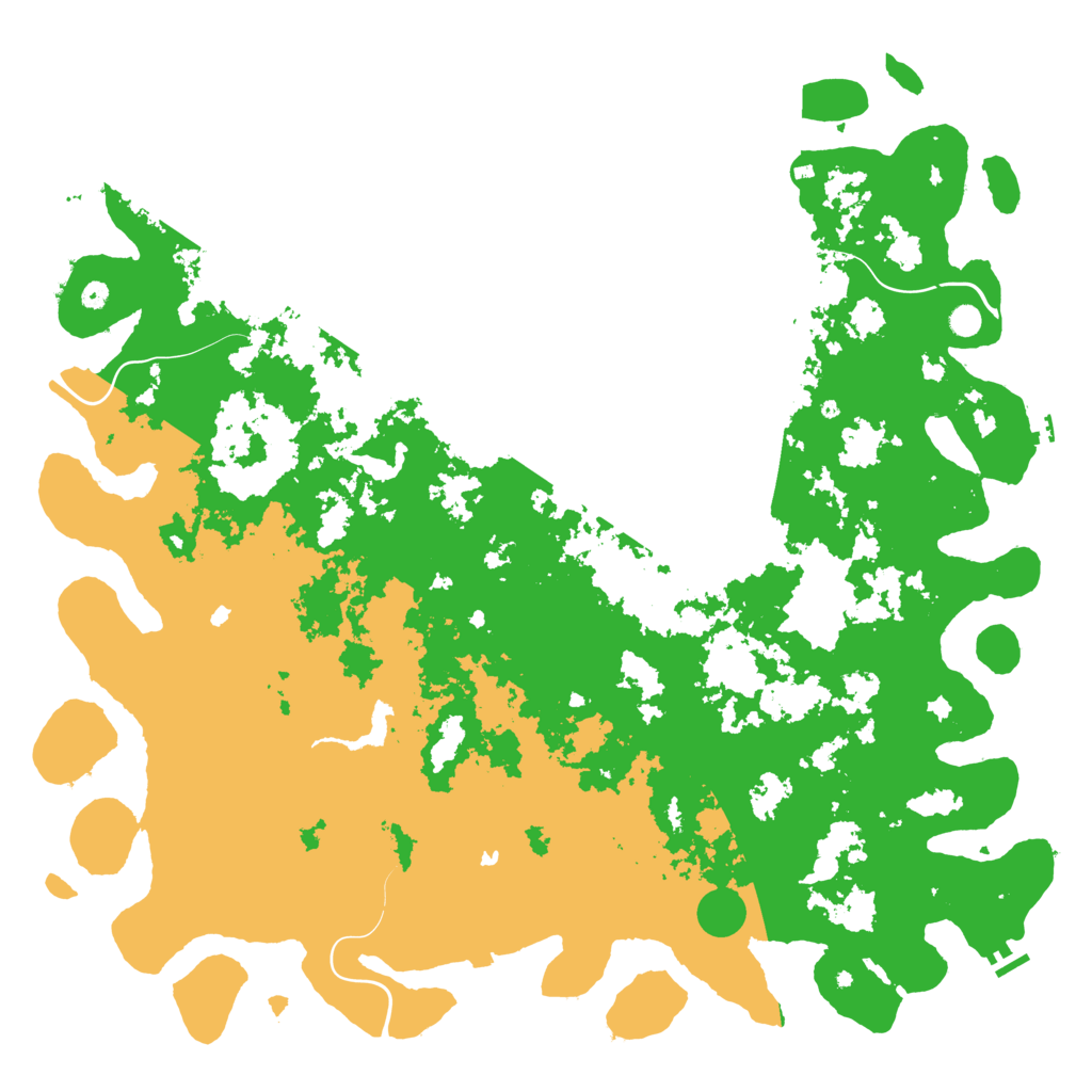 Biome Rust Map: Procedural Map, Size: 6000, Seed: 3535