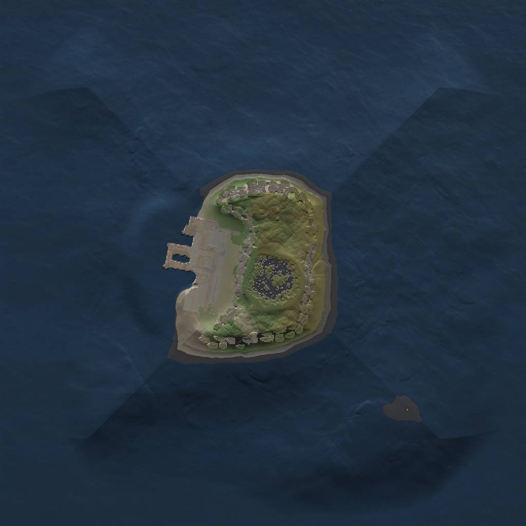 Rust Map: Procedural Map, Size: 1250, Seed: 12341154, 4 Monuments