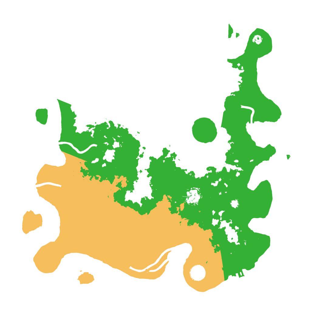 Biome Rust Map: Procedural Map, Size: 3500, Seed: 105133
