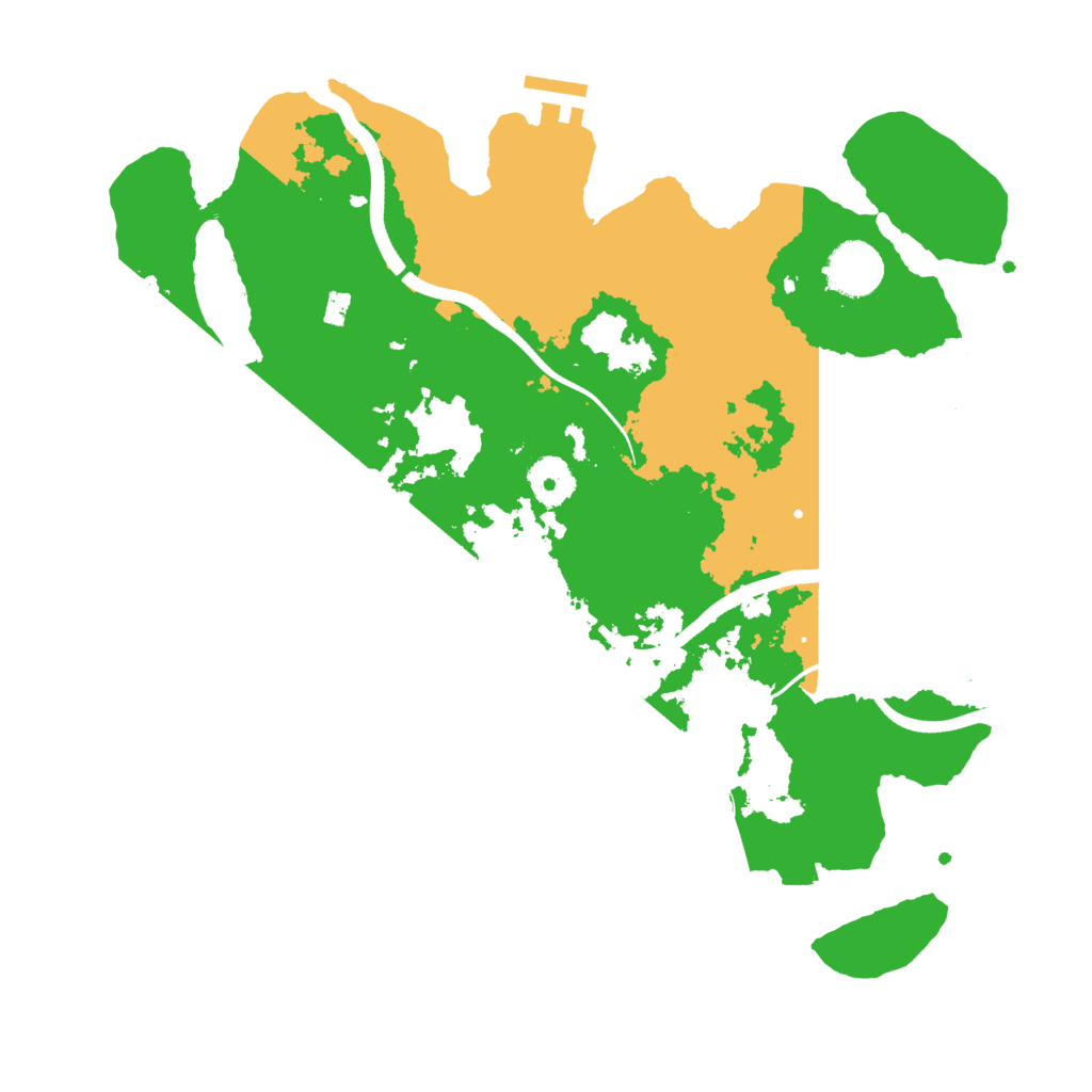 Biome Rust Map: Procedural Map, Size: 3500, Seed: 2123310818