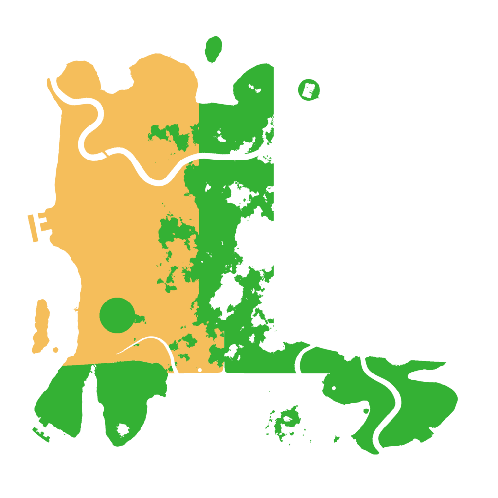 Biome Rust Map: Procedural Map, Size: 3700, Seed: 610329672