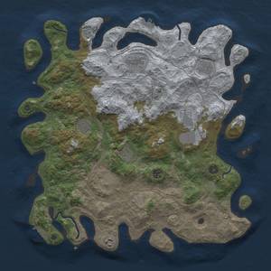 Thumbnail Rust Map: Procedural Map, Size: 4300, Seed: 74938, 18 Monuments