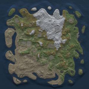 Thumbnail Rust Map: Procedural Map, Size: 4500, Seed: 942354135, 20 Monuments