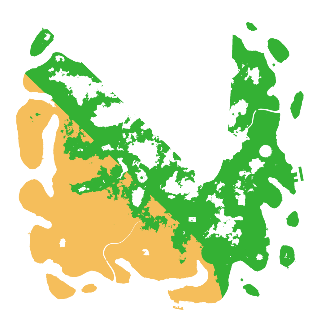 Biome Rust Map: Procedural Map, Size: 4500, Seed: 942354135