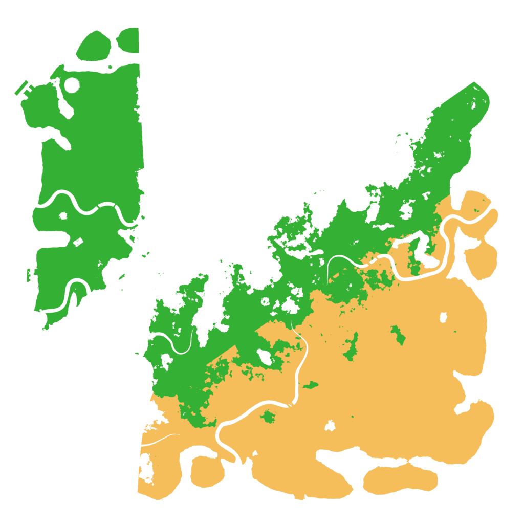 Biome Rust Map: Procedural Map, Size: 6000, Seed: 6669