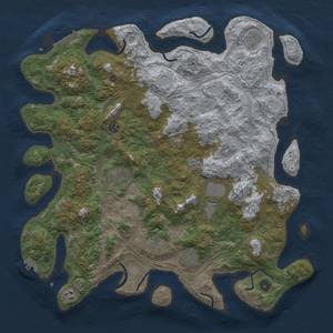 Thumbnail Rust Map: Procedural Map, Size: 4500, Seed: 639715578, 19 Monuments