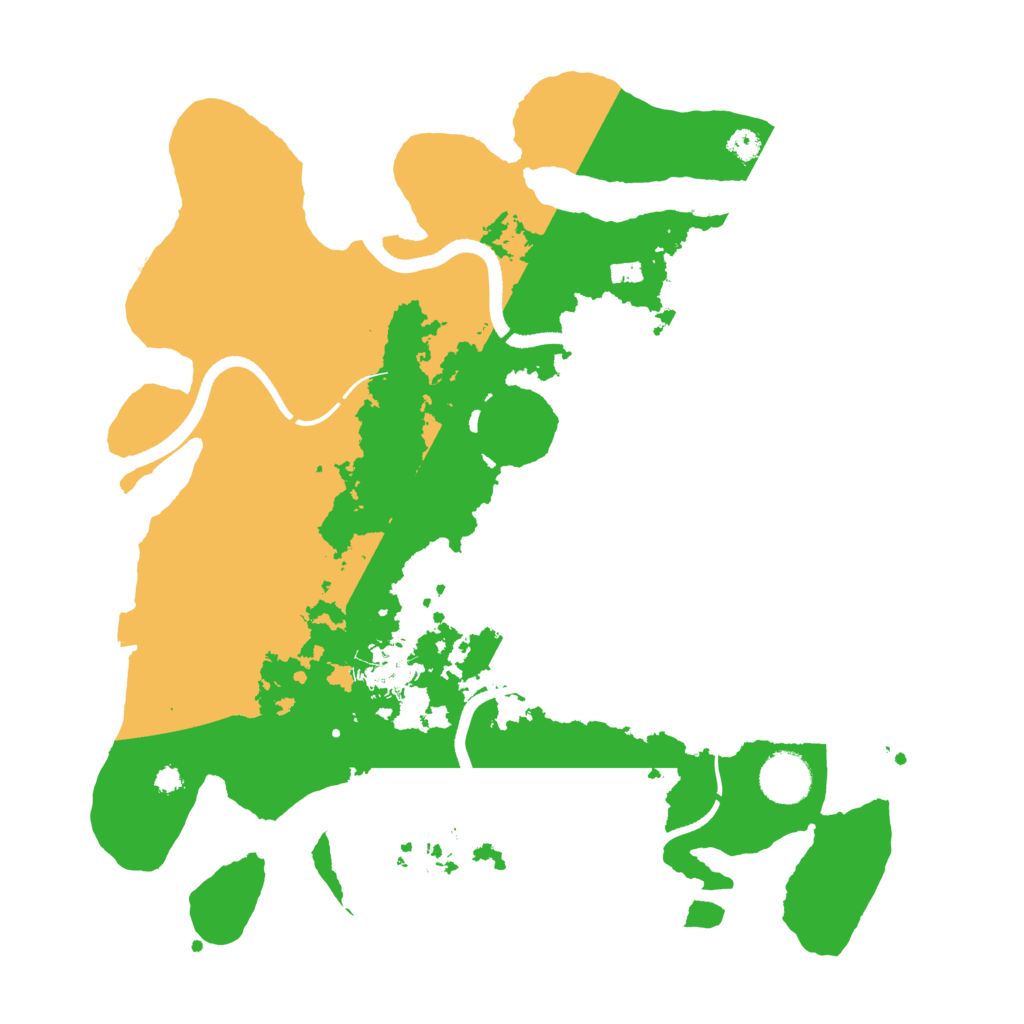 Biome Rust Map: Procedural Map, Size: 3500, Seed: 1248448908