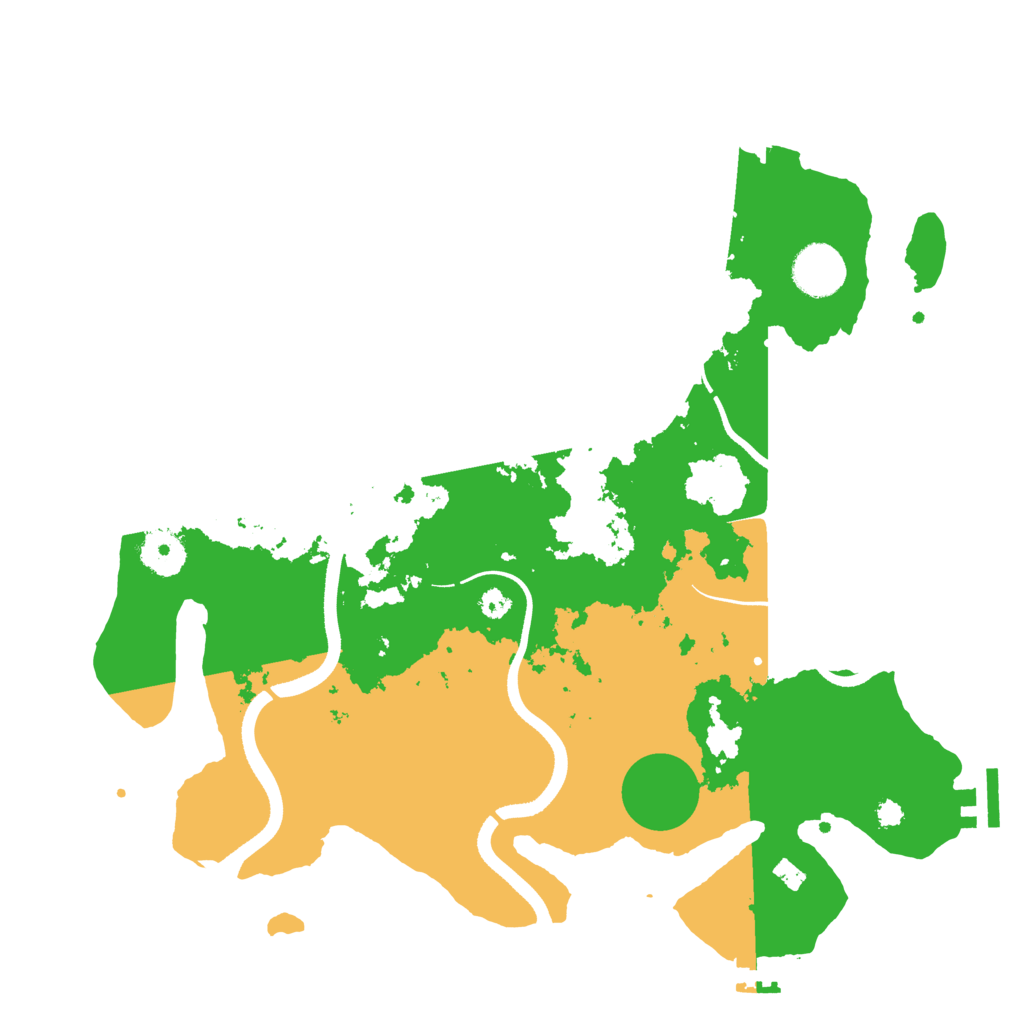 Biome Rust Map: Procedural Map, Size: 3500, Seed: 831973363