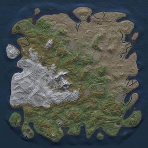 Thumbnail Rust Map: Procedural Map, Size: 5000, Seed: 71611, 20 Monuments