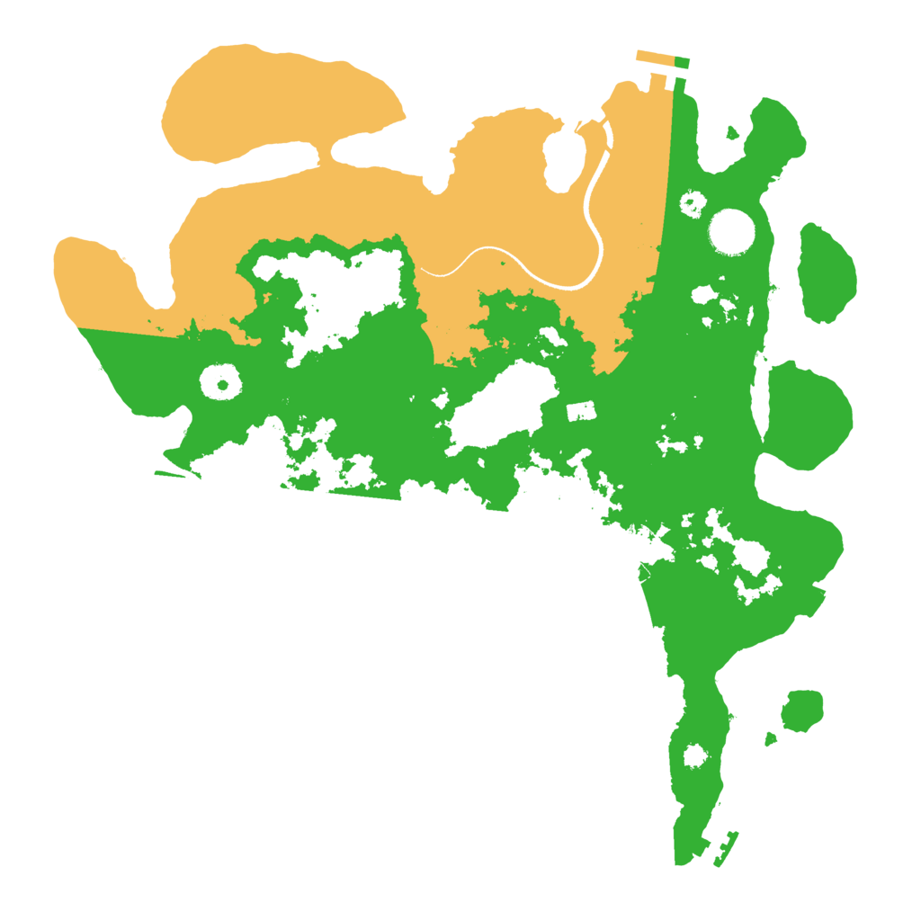 Biome Rust Map: Procedural Map, Size: 3500, Seed: 17355