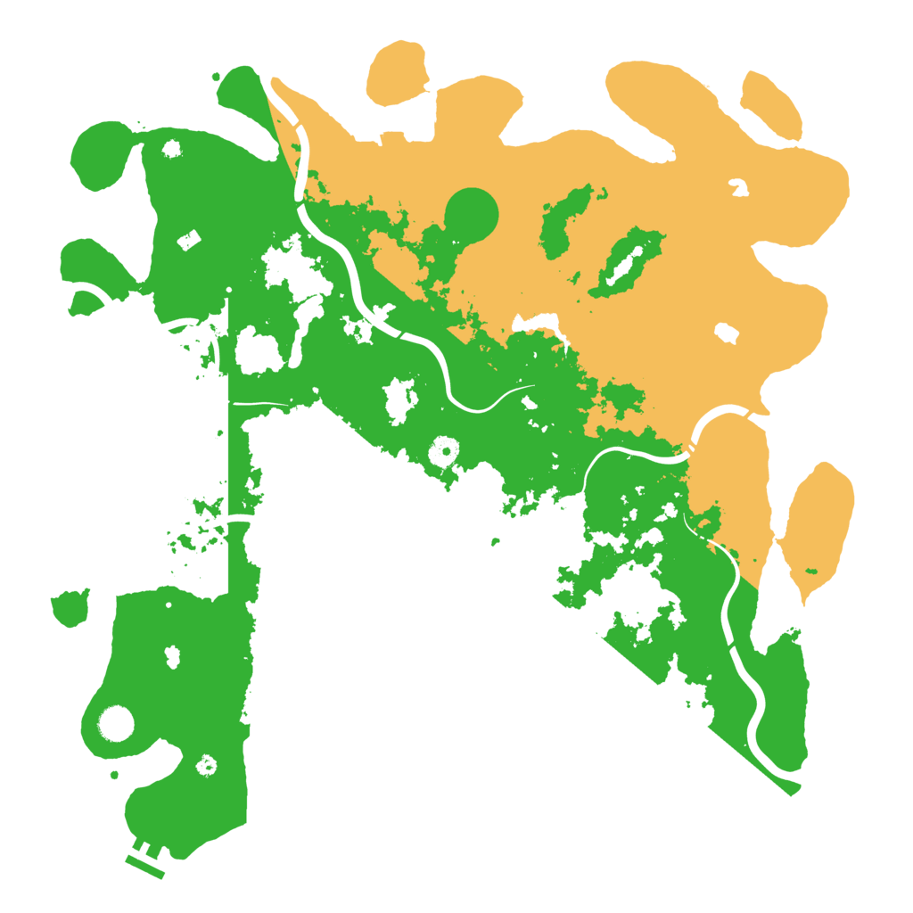 Biome Rust Map: Procedural Map, Size: 4500, Seed: 37564555
