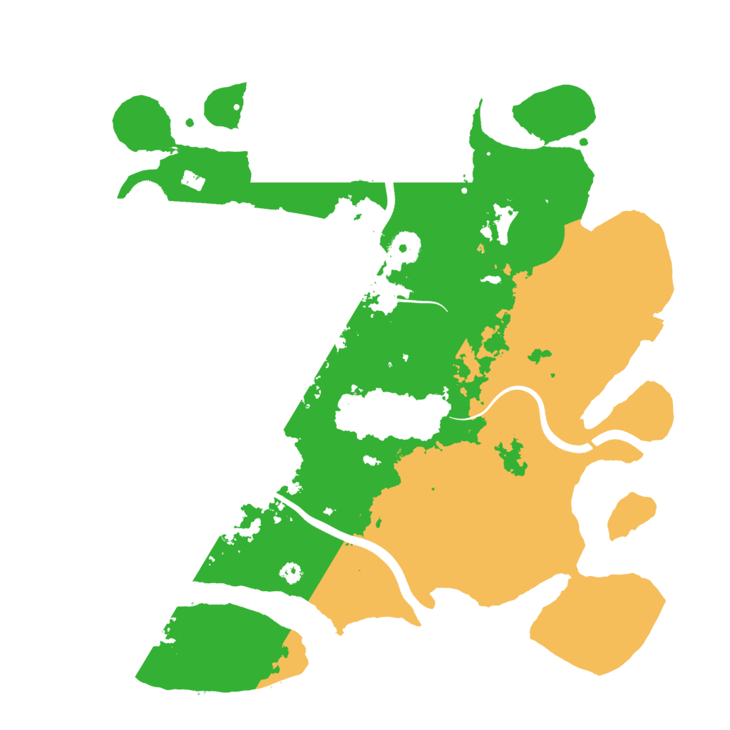 Biome Rust Map: Procedural Map, Size: 3500, Seed: 198847457