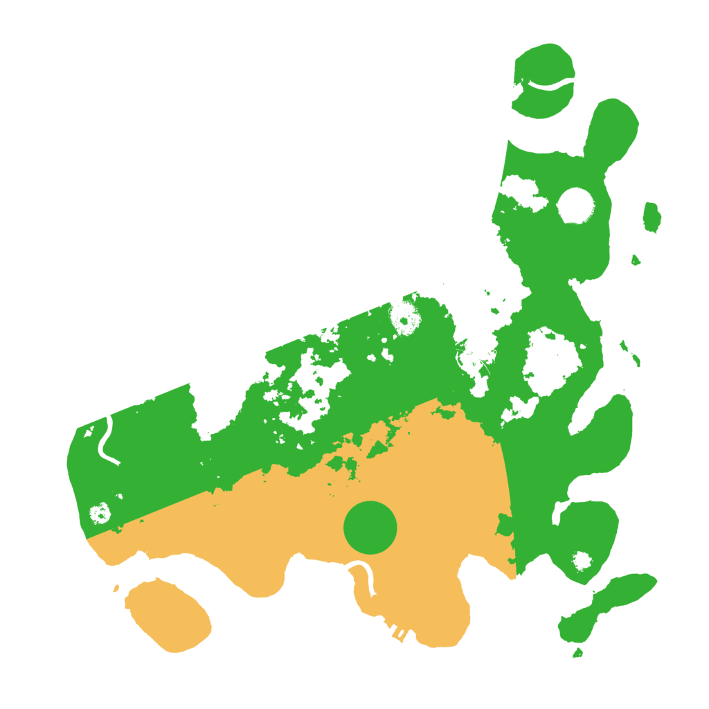 Biome Rust Map: Procedural Map, Size: 3500, Seed: 66658789