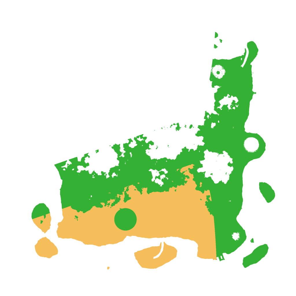 Biome Rust Map: Procedural Map, Size: 3500, Seed: 27813458