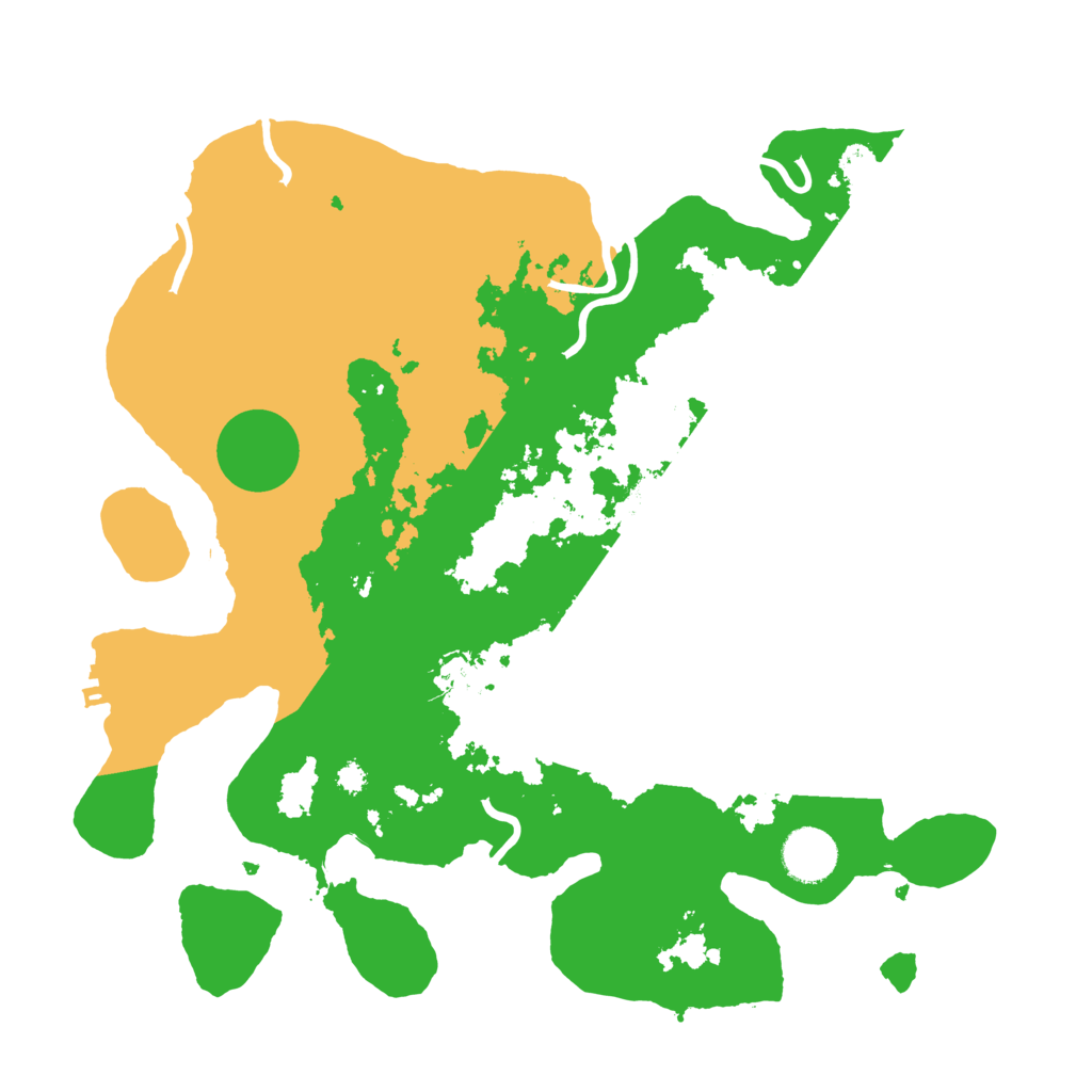 Biome Rust Map: Procedural Map, Size: 3500, Seed: 1568253098