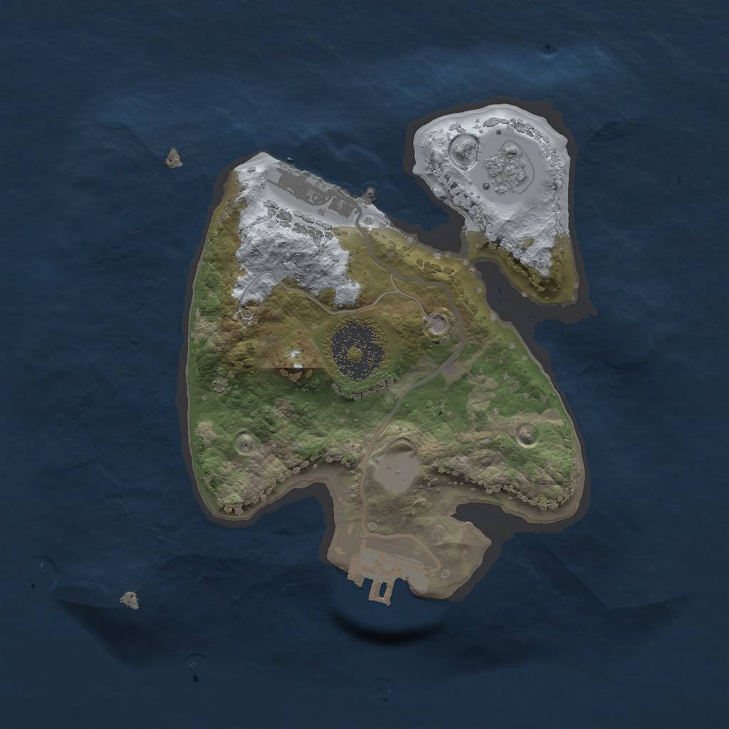 Rust Map: Procedural Map, Size: 2000, Seed: 1997, 6 Monuments
