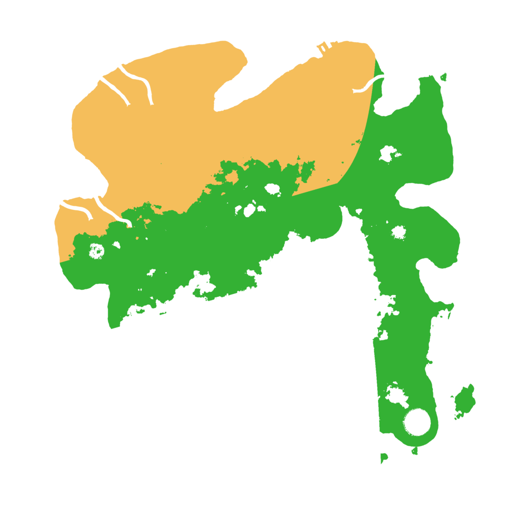 Biome Rust Map: Procedural Map, Size: 3400, Seed: 610978289