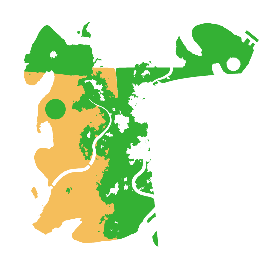 Biome Rust Map: Procedural Map, Size: 3500, Seed: 32368648