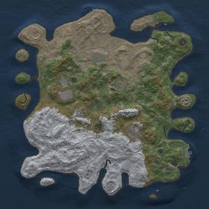 Thumbnail Rust Map: Procedural Map, Size: 4250, Seed: 14351, 19 Monuments