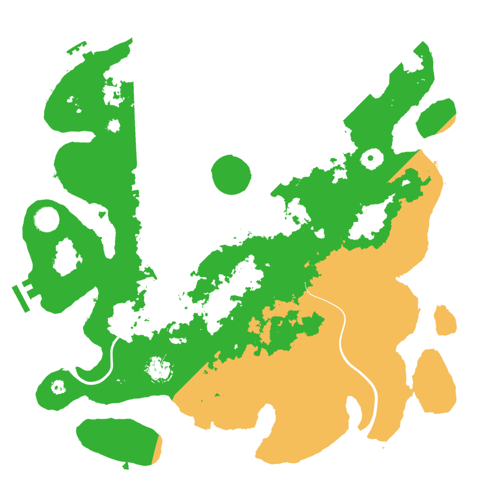 Biome Rust Map: Procedural Map, Size: 3500, Seed: 62664975