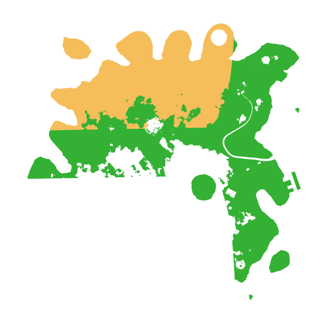 Biome Rust Map: Procedural Map, Size: 3500, Seed: 850375219