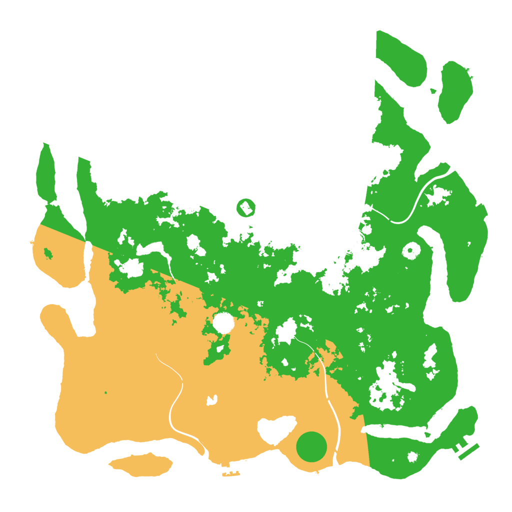 Biome Rust Map: Procedural Map, Size: 4400, Seed: 1016
