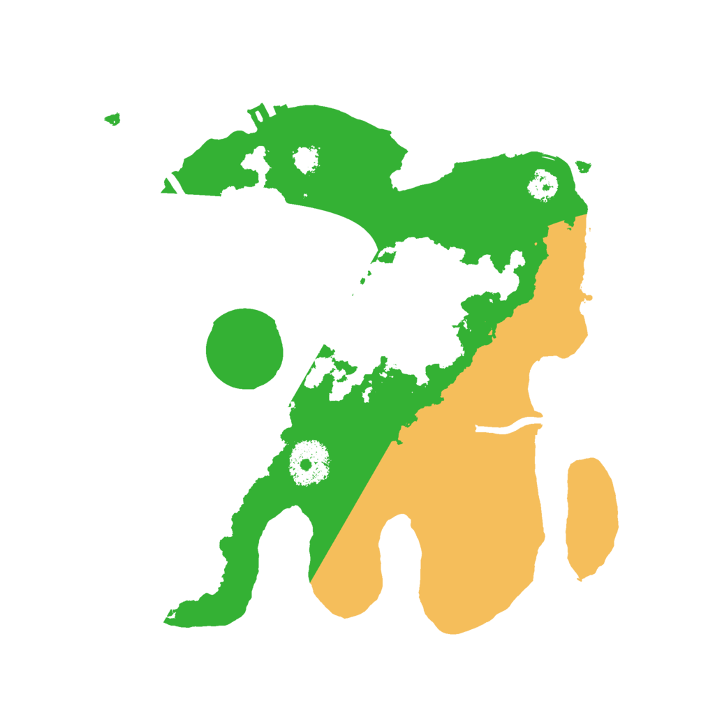Biome Rust Map: Procedural Map, Size: 2500, Seed: 474121