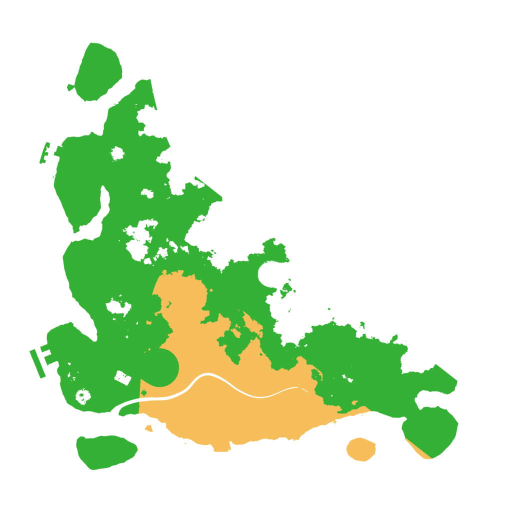 Biome Rust Map: Procedural Map, Size: 3500, Seed: 1696763519