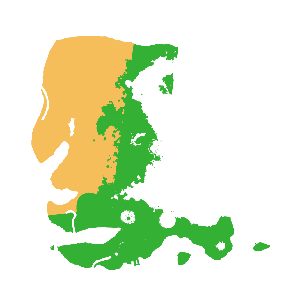 Biome Rust Map: Procedural Map, Size: 3200, Seed: 2154111